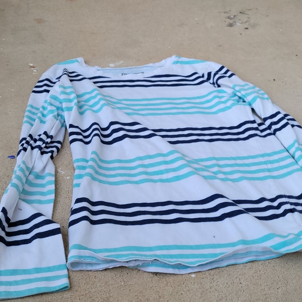 Blue and white t-shirt
